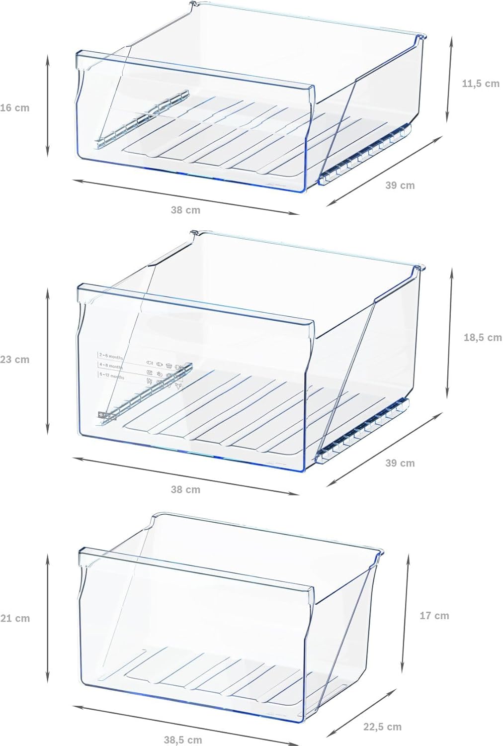 Bosch GTV15NWEB - Congélateur sous plan pose-libre - Série 2-83 L - 3 tiroirs de congélation - 85 x 56 cm - Blanc