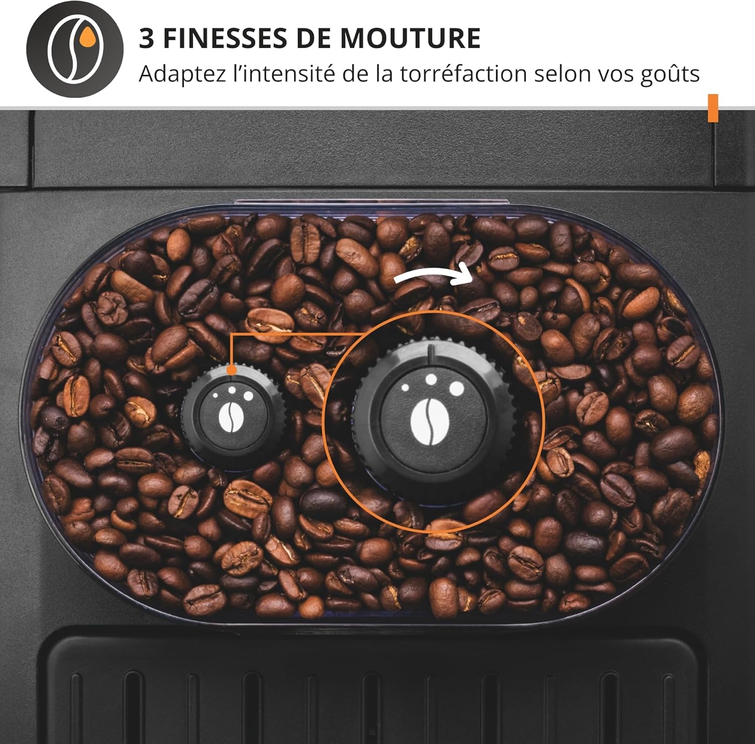 Krups Machine expresso broyeur Essential YY8125FD noire