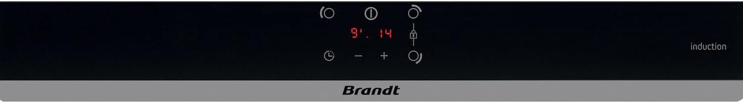 Brandt - BPI6362B - Plaque Induction - Table de Cuisson Encastrable - Noir - 3 Foyers - 5900W - Dimensions Encastrement : 56x49cm - Précision et Performances - Fabriqué en France