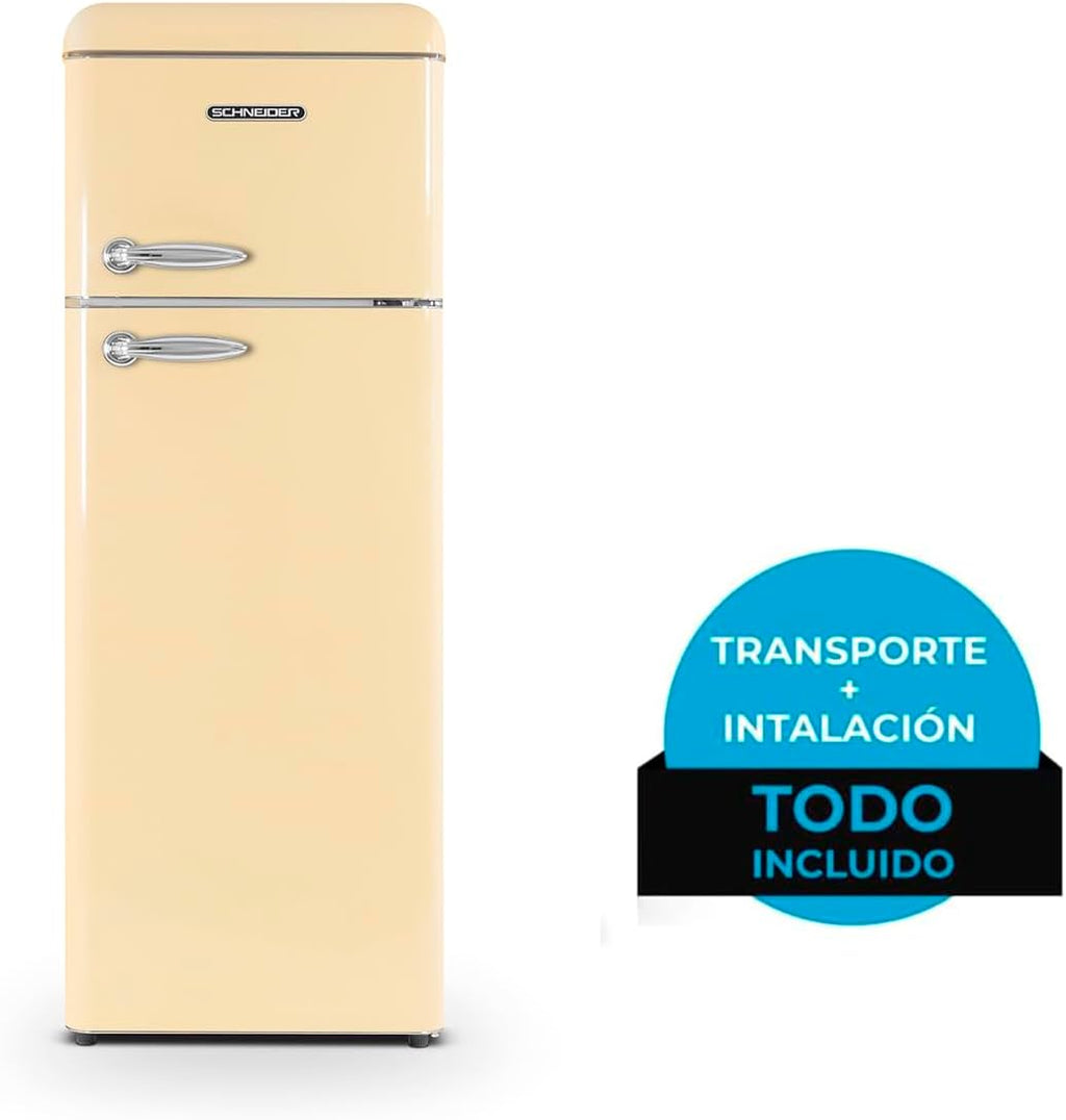 SCHNEIDER Réfrigérateur congélateur haut SCDD208VCR