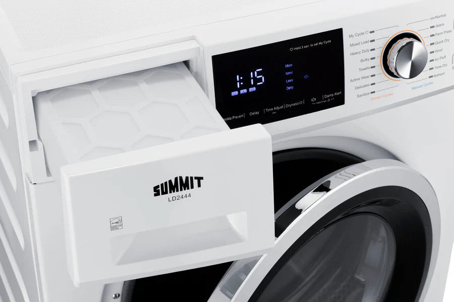 Summit 24" Washer/Heat Pump Dryer Combination 15 Dry Settings
