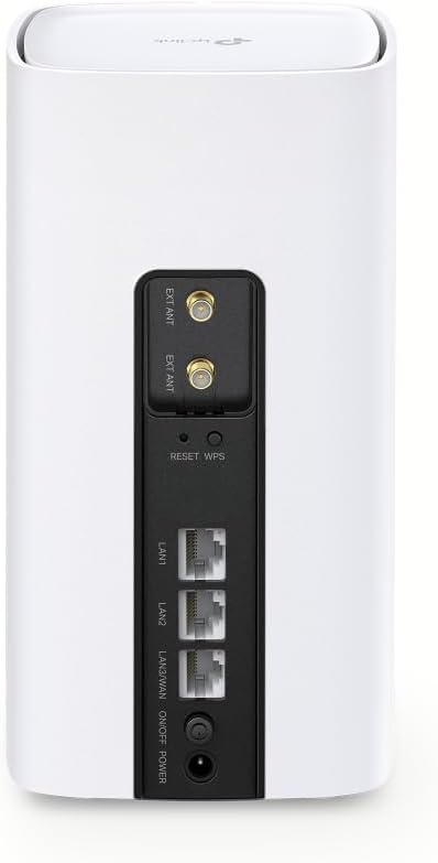 TP-Link Routeur 5G, Routeur WiFi 6 AX1800Mbps, 3 Ports Gigabit, Bi-Bande MU-Mimo, EasyMesh, Connecte Jusqu’à 64 Appareils, Plug-and-Play, Compatible Toutes Les Cartes SIM des opérateurs, Archer NX200