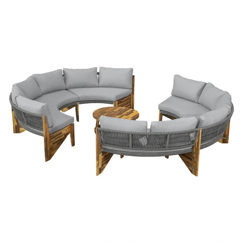 6-Person Outdoor Seating Group with Cushions & 1Coffee Table