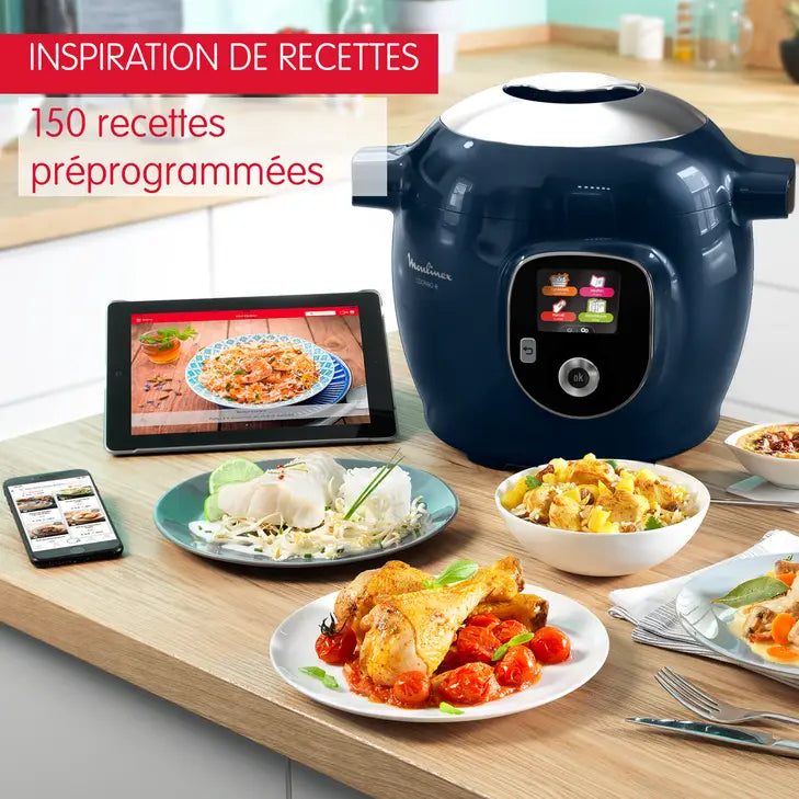 Cookeo+ 150 recettes Bleu, avec louche incluse