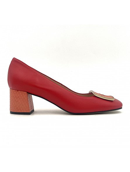 Escarpin Stocks Permanents Nisa / Rouge