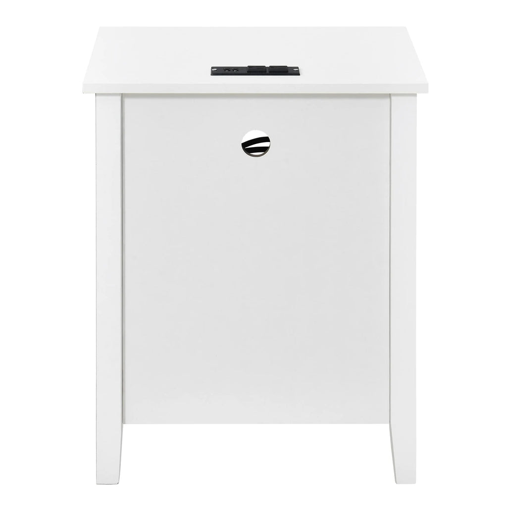 Nightstand Set of 2 with Charging Station End Side Table with 2 Drawers with USB Ports and Outlets Bedside Bed