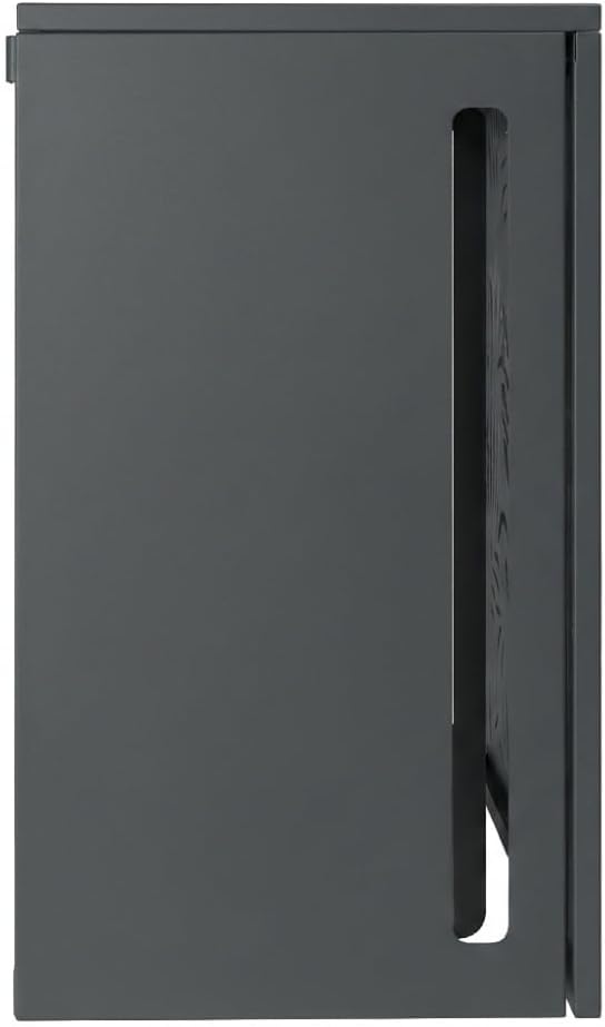 TERRE JARDIN Cache Climatiseur Exterieur 105x90x66,5 - Pompe a Chaleur Extérieur Métal - Kit Fixation Inclus - Cache Clim, Anti Intempéries - Discrétion, Protection, Réduction Bruit - Anthracite