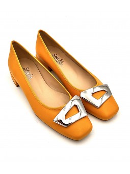 Ballerine Stocks Permanents Rosa / Moutarde
