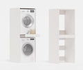 PLATAN ROOM Armoire pour lave-linge et sèche-linge avec plateau coulissant 187 x 65 x 66 cm blanc