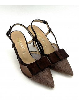 Escarpin Nacrée Zea / Marron