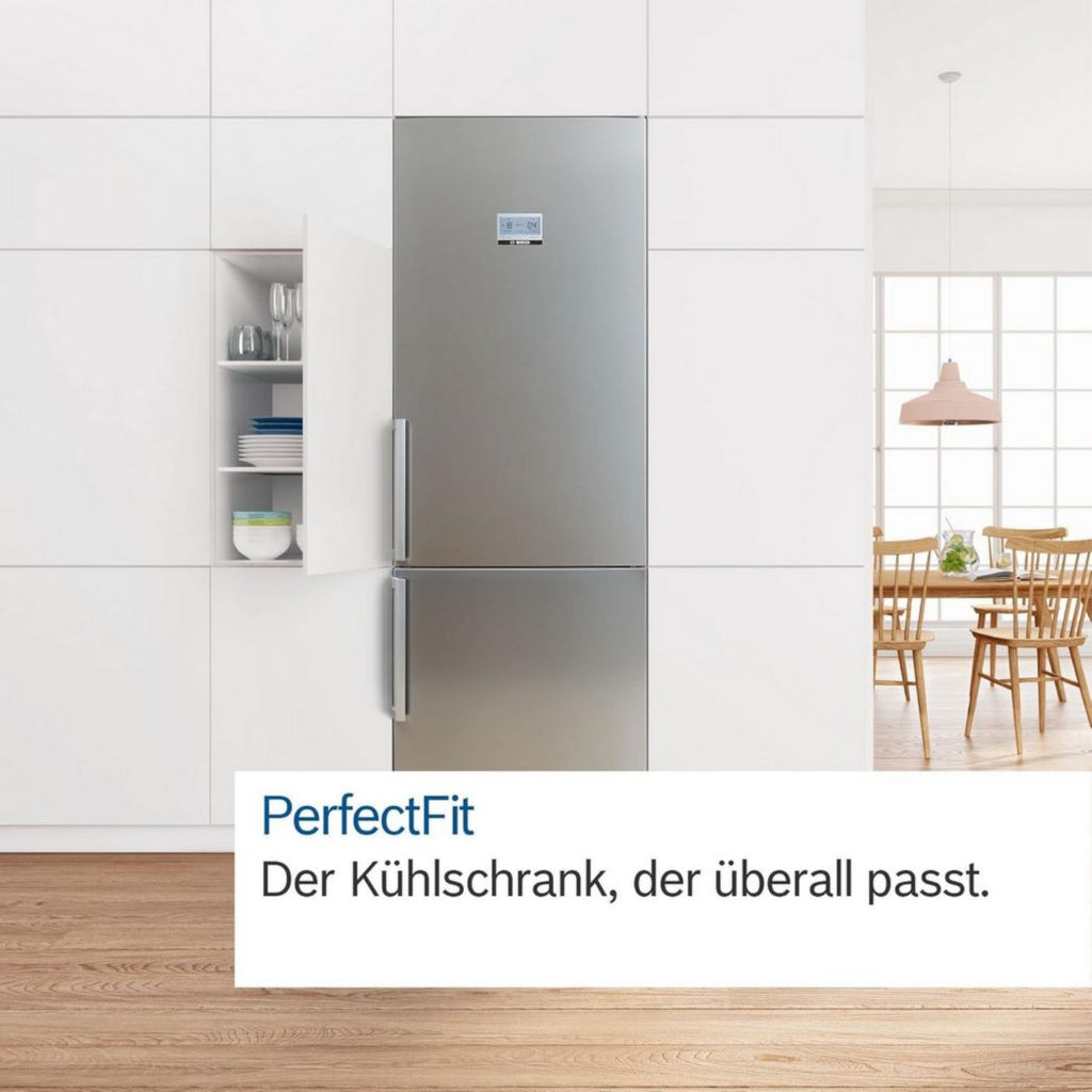 Bosch KGN367LDF - Série 4, Réfrigérateur combiné pose libre, 186 x 60 cm, Acier inoxydable