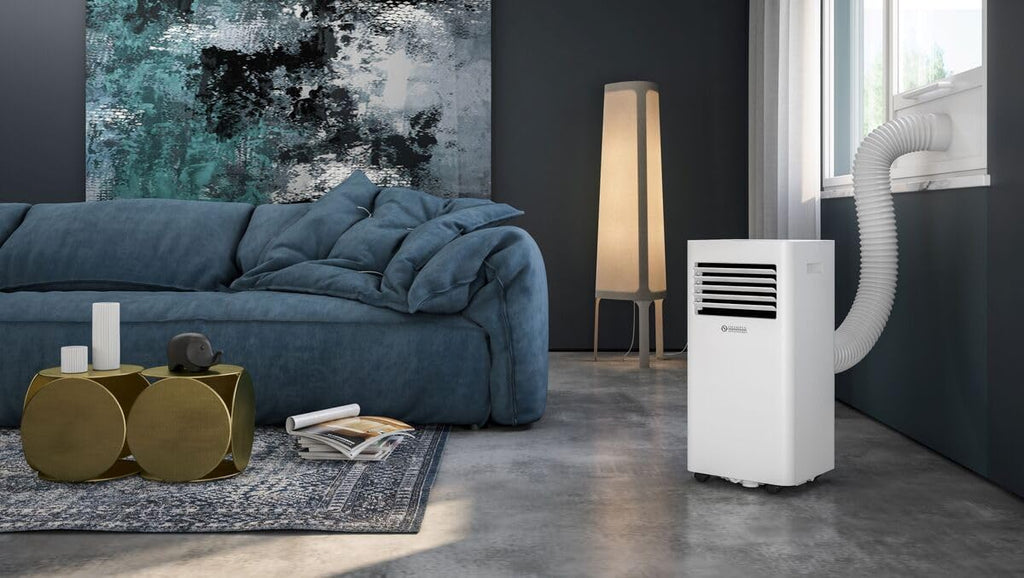 Olimpia Splendid, Dolceclima 12 Wifi Climatiseur Portatif 12.000 BTU/h, Classe A, Puissance 2,9 kW, Fonctions de refroidissement, déshumidification, ventilation, Wifi intégré