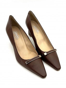 Escarpin Stocks Permanents Vega / Marron