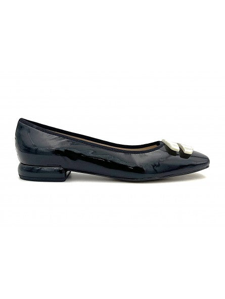 Ballerine Stocks Permanents Vila / Vernis Noir