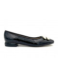 Ballerine Stocks Permanents Vila / Vernis Noir