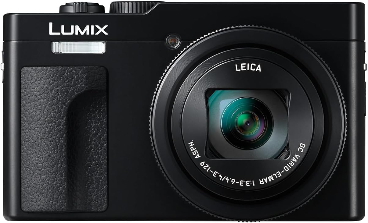 Panasonic Lumix TZ99 | Appareil Photo Compact Zoom Puissant (Capteur 20.3MP, Zoom Leica 30x F3.3-6.4, Écran Tactile inclinable, Stabilisation, Mode Selfie, Vidéo 4K, Wi-FI, Bluetooth) Noir