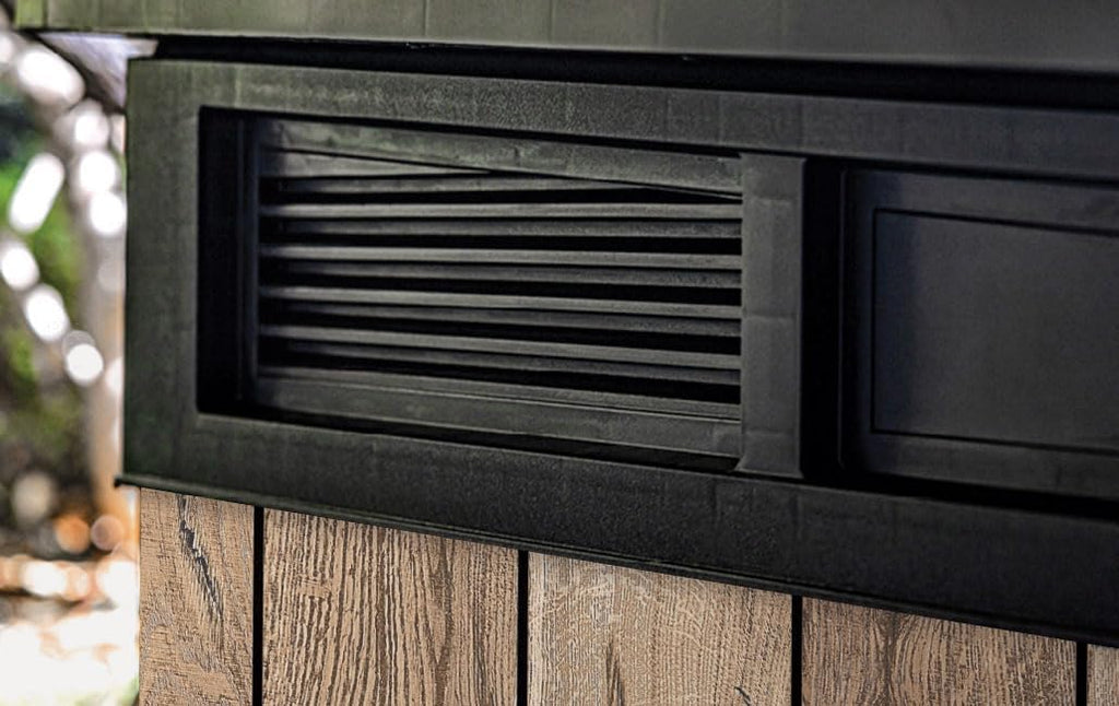 Keter Coffre de rangement pour jardin Signature 2020L - Aspect bois