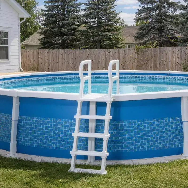 Heavy Duty 5-Step Swimming Pool Ladder with Double Handrails  Non-Slip Sturdy PE Steps  400 lbs Capacity Fits 48-54 Inground & Above Ground Pools