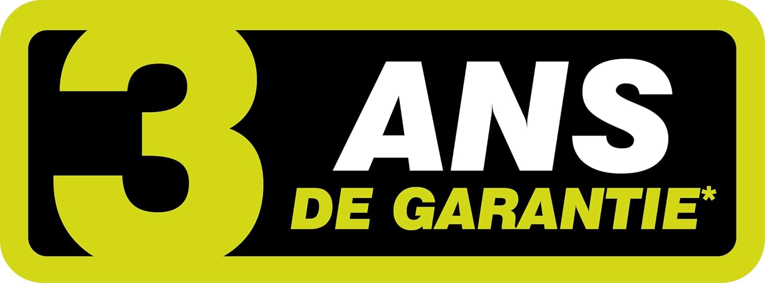 Tondeuse électrique RYOBI 1300W Coupe 33cm RLM13E33S - Bac de 35L, réglage centralisé de la Hauteur, 2-en-1 ramassage et Mulching, Ergonomique, idéale pour Jardins jusqu'à 300 m².