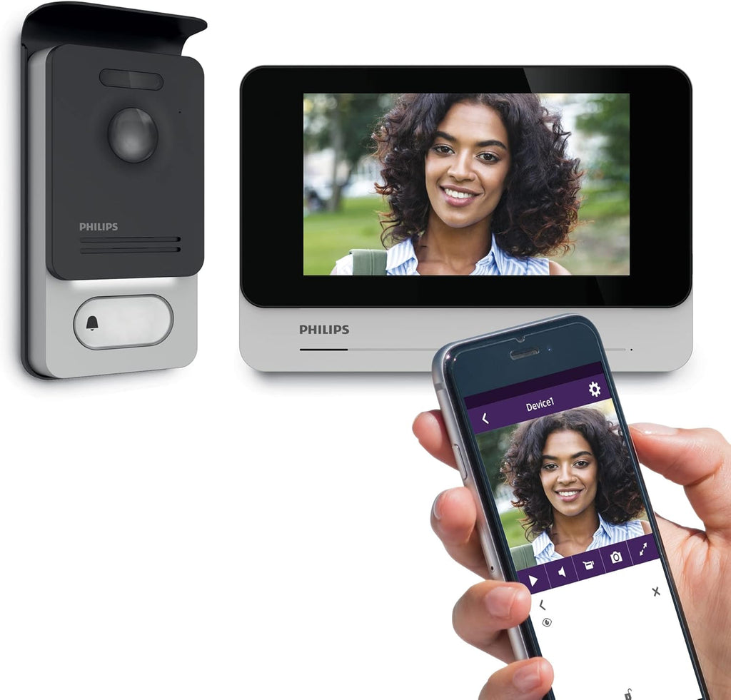 Philips WelcomeEye Connect 2 – Visiophone Filaire connecté au Smartphone