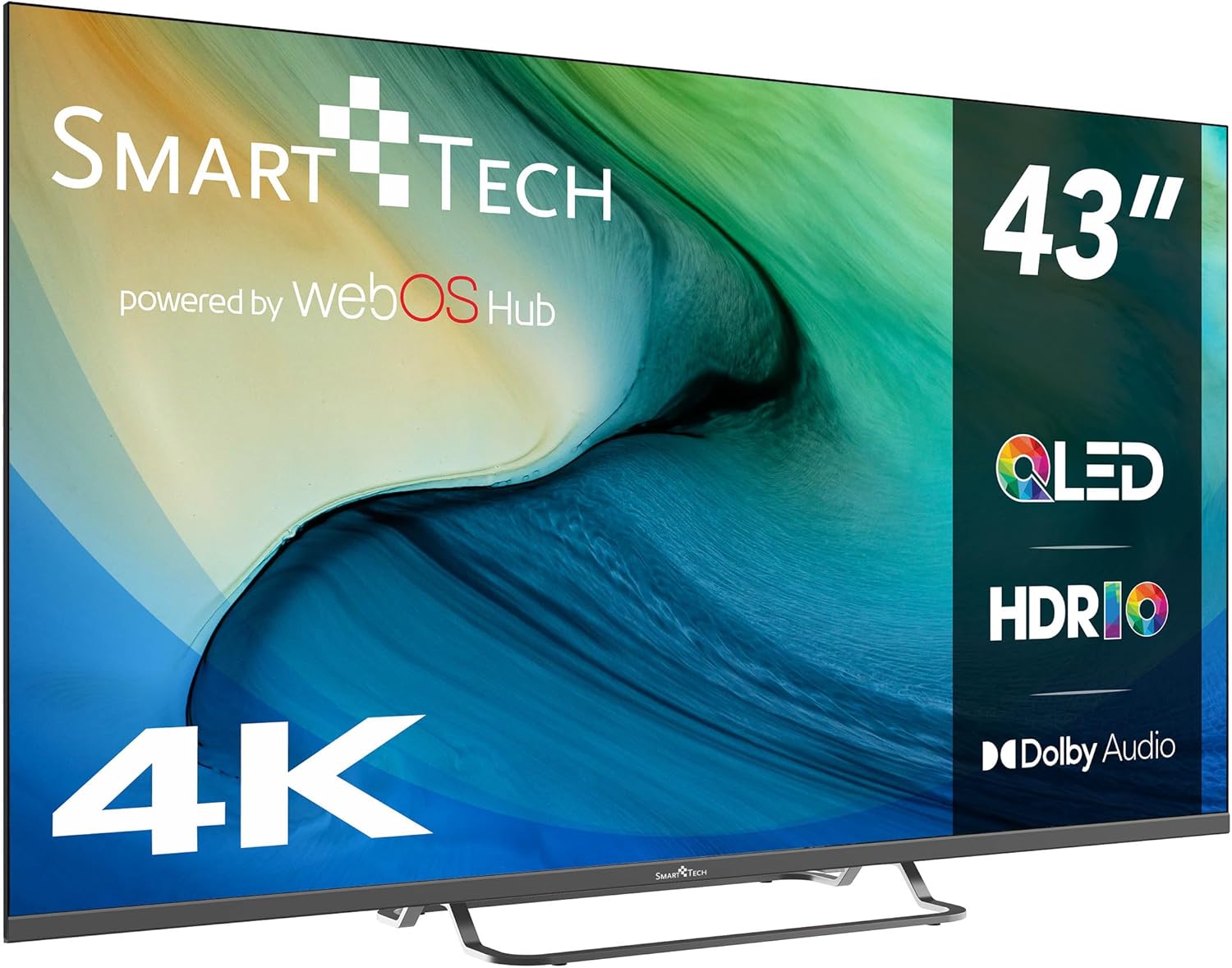 Smart Tech TV QLED 4K UHD 43' (109 cm) 43QW02V Web OS TV- 4xHDMI - 2xUSB - Dolby Vision - Dolby Atmos
