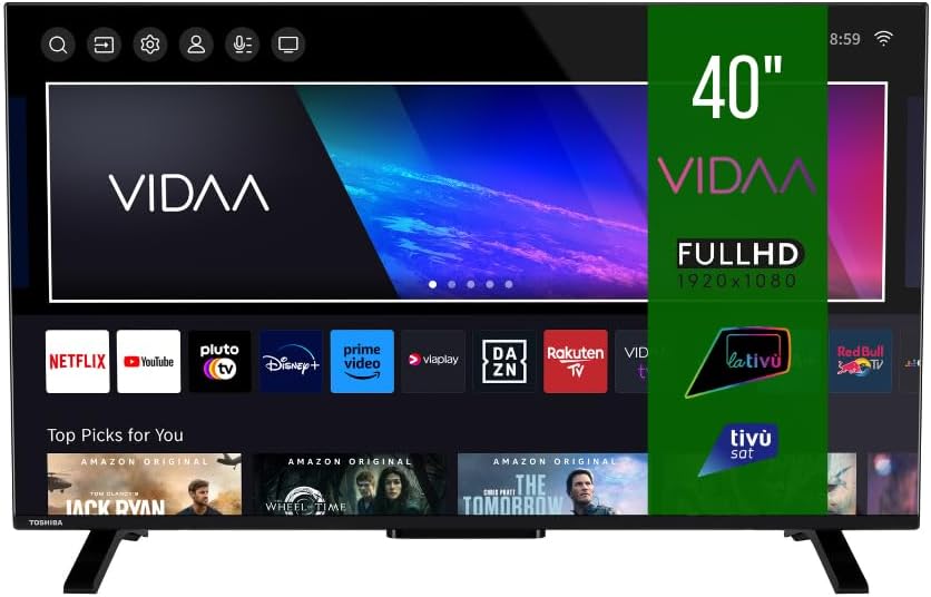 Toshiba 40LV2E63DA - 102 cm (40") Diagonalklasse WL/LV2E Series LCD-TV mit LED-Hintergrundbeleuchtung