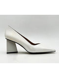 Escarpin Stocks Permanents Valy / Vernis Blanc