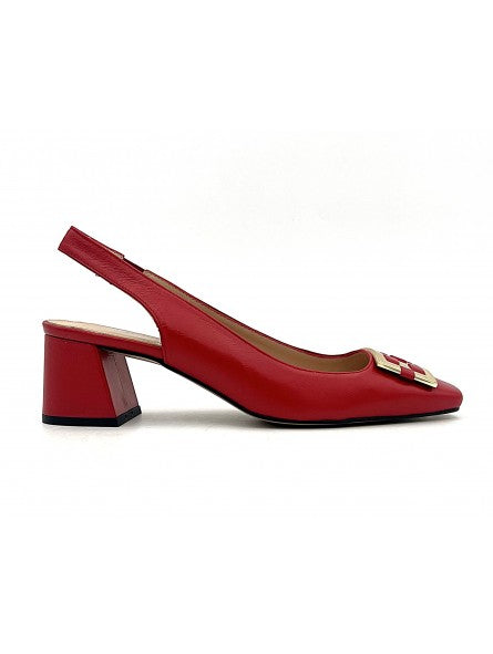 Escarpin Stocks Permanents Virgie / Rouge