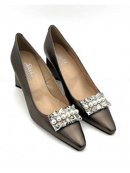 Escarpin Stocks Permanents Viki / Plomb