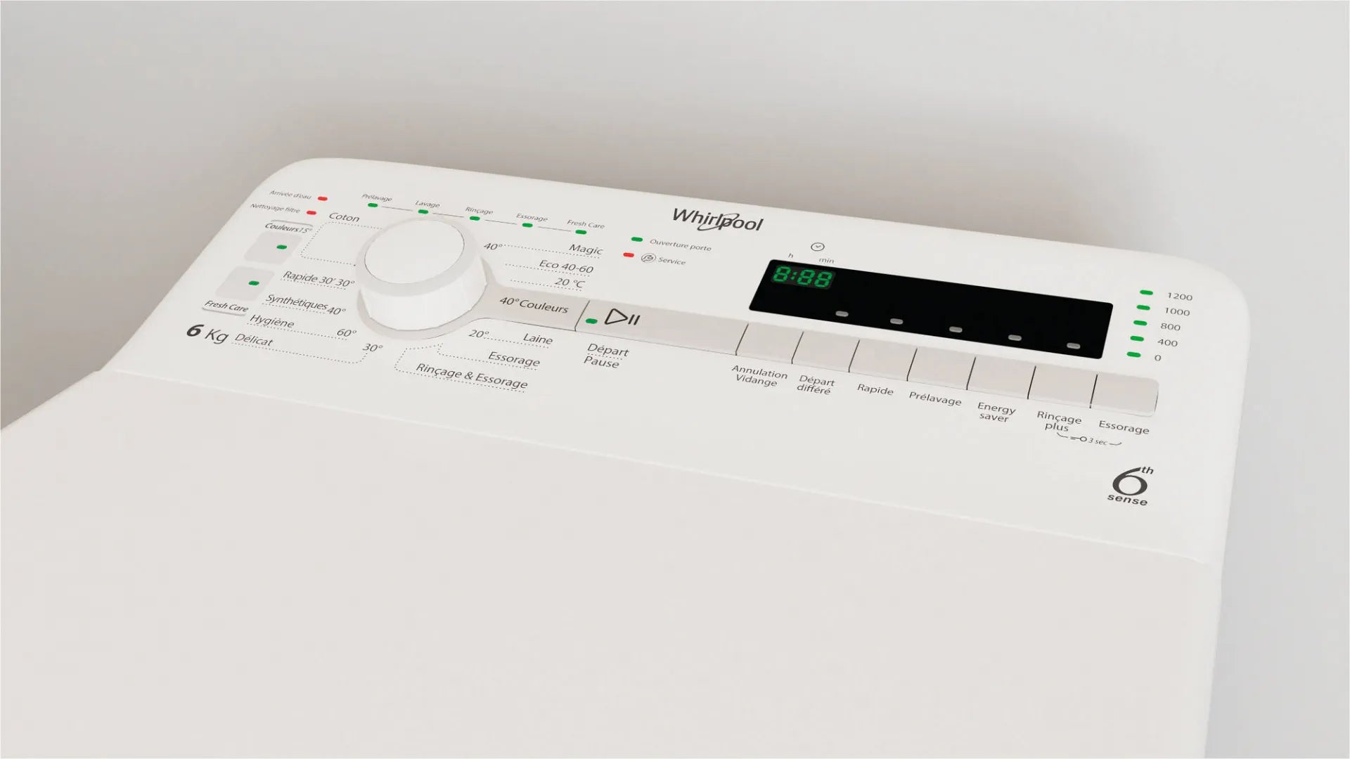 Lave linge top WHIRLPOOL TDLR6242SFRN