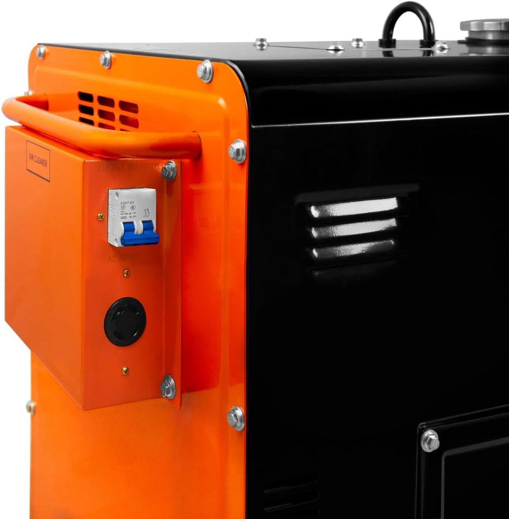 Générateur diesel silencieux monophasé 6 kVA 230 V avec ATS intégré