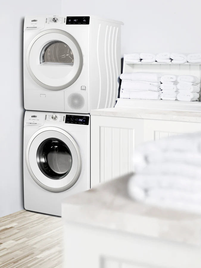 Summit 24" Washer/Heat Pump Dryer Combination Complete Laundry Station