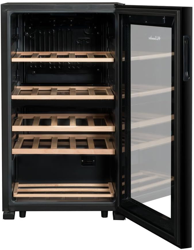 LA SOMMELIERE Cave de mise à température double zone SLS32DZBLACK 32 Bouteilles