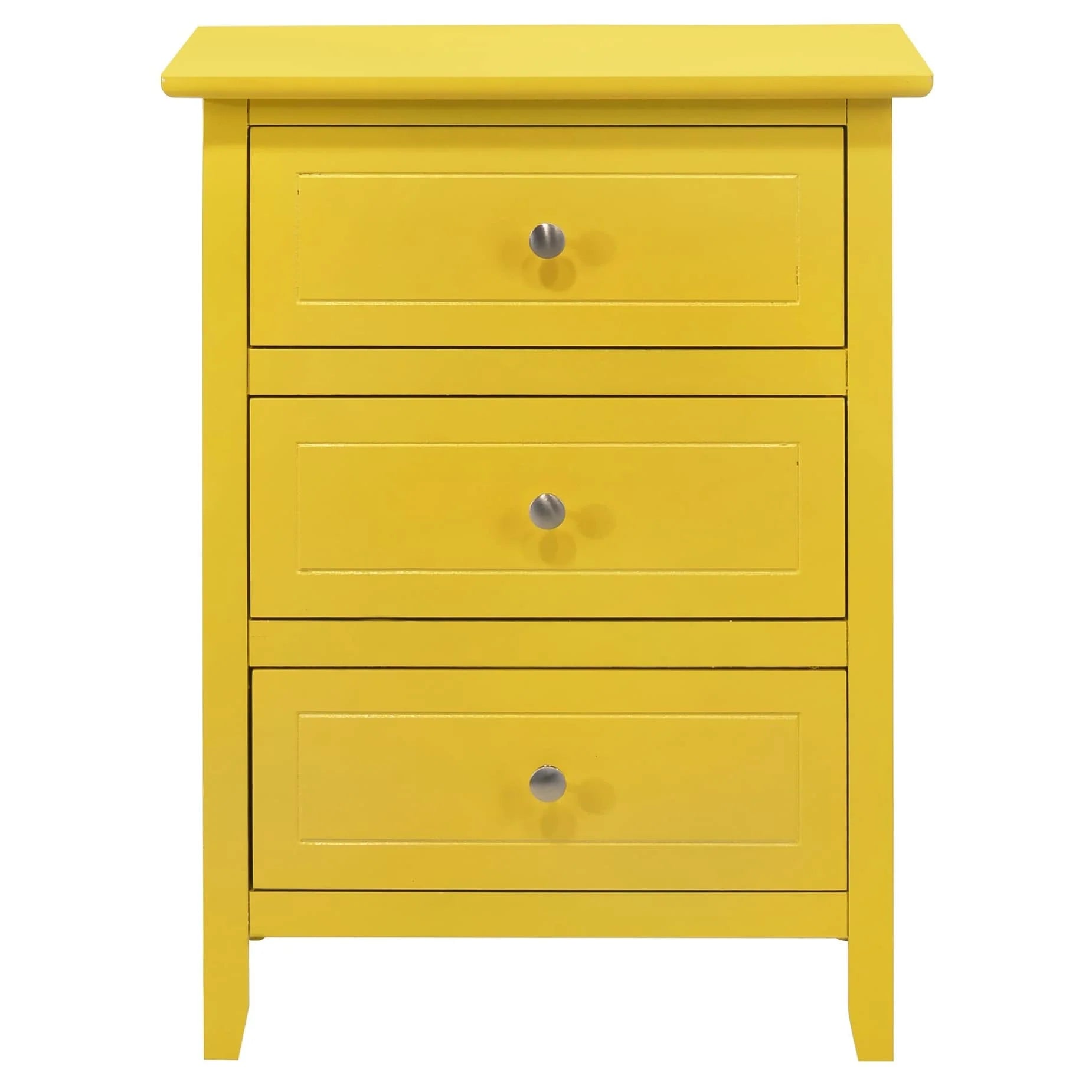 Daniel 3-drawer Transitional Wooden Nightstand