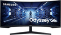 Ecran PC Odyssey G55T 34'' 165Hz, 1ms, Dalle VA 1000R, UWQHD 3440x1440, 2500:, 250cd/m2, AMD FreeSync Premium, Pied Ajustable,HDMI, DisplayPort