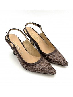 Escarpin Nacrée Zelia / Marron
