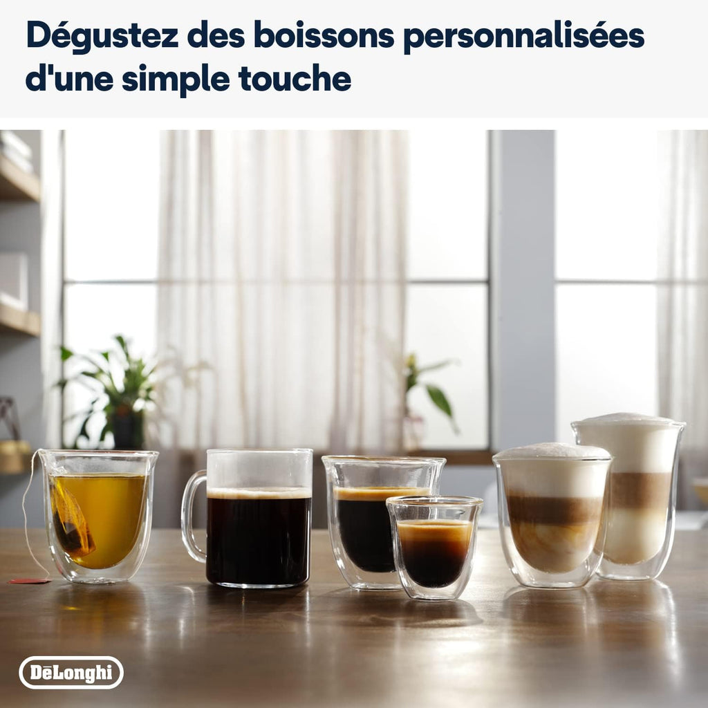Magnifica Evo Machine a Café Grain ECAM292.81.B, Machine Expresso et Cappucino, 1.8L, 1450W, Noir