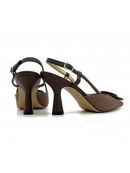 Escarpin Nacrée Yoana / Marron
