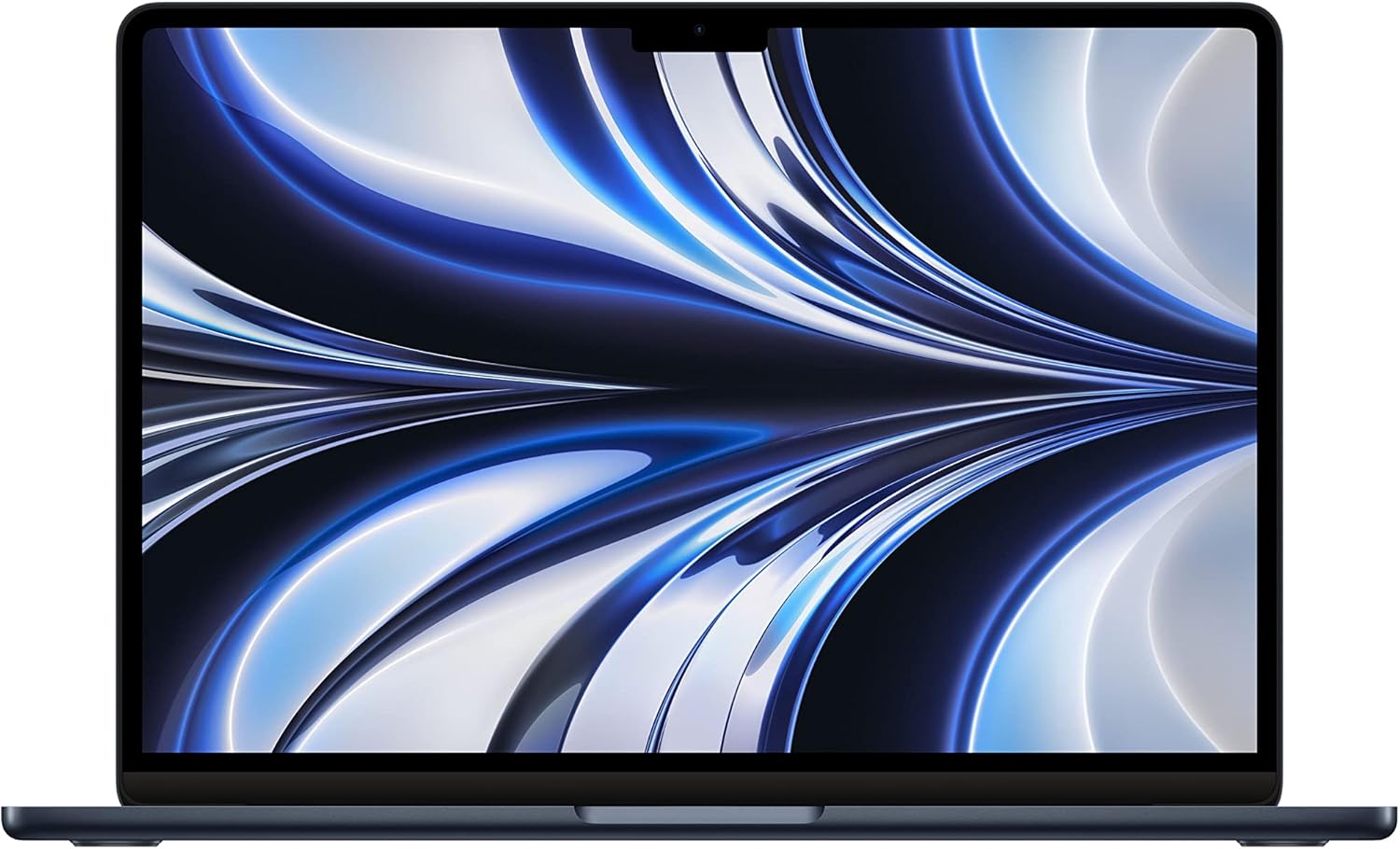 Apple MacBook Air Portable avec Puce M2 : écran Liquid Retina de 13,6 Pouces, 16 Go de RAM, 256 Go de Stockage SSD, Clavier rétroéclairé, caméra FaceTime HD 1080p ; Minuit
