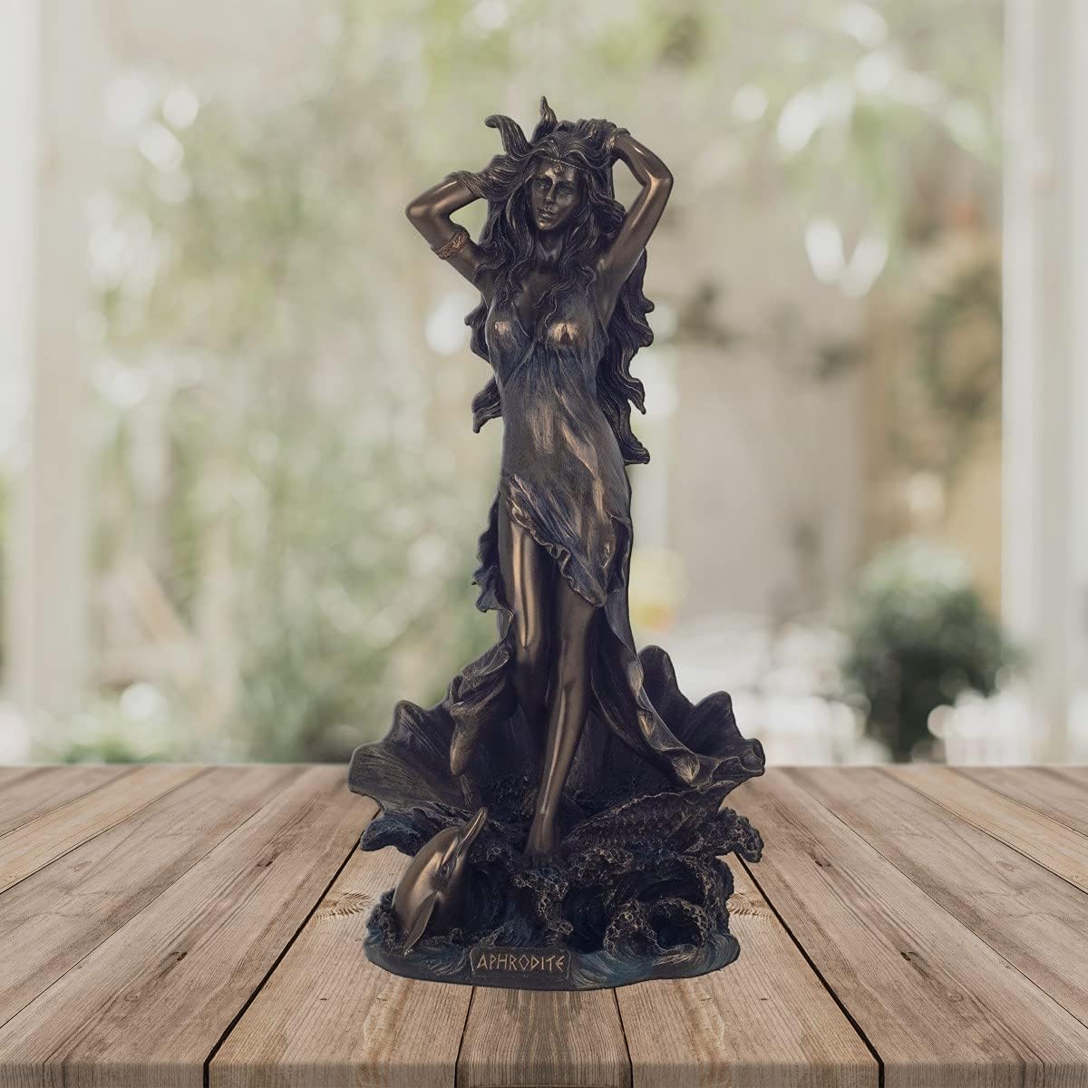 BY SIGRIS Signes Grimalt Figurines Décoratives | Figure Bronze Dieu Grecque Aphrodite - 28 x 12 x 14 cm