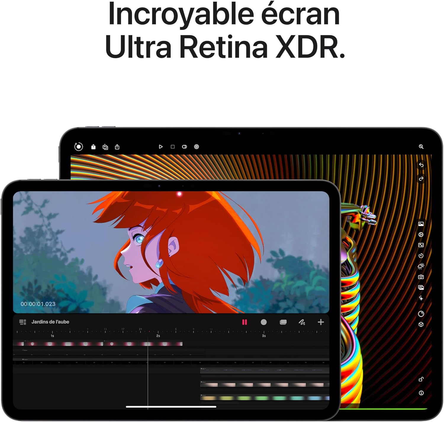 Apple iPad Pro 11 (M4) : Écran Ultra Retina XDR, 512 Go, Caméra Avant 12 Mpx Horizontale/Appareil Photo arrière 12 Mpx, Scanner LiDAR, Wi-FI 6E, Autonomie d’Une journée, Verre Standard - Argent