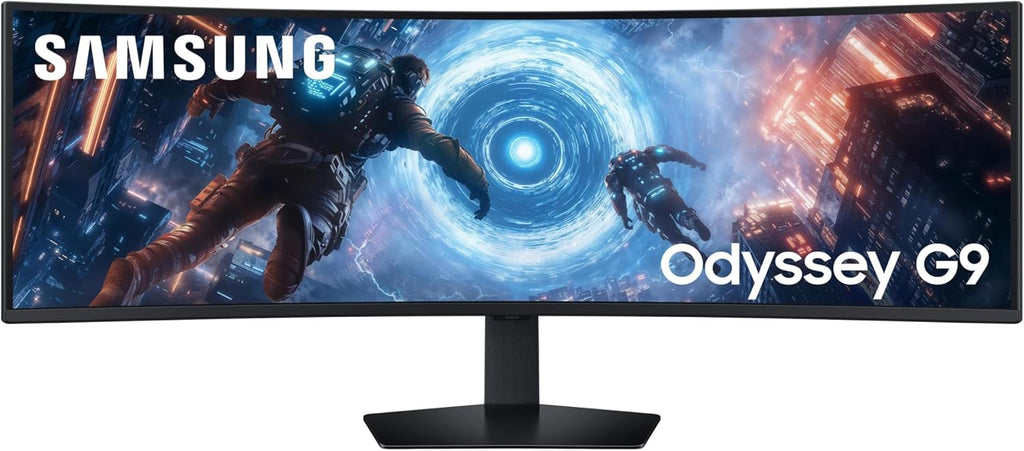 Ecran PC Odyssey G91F 49’’ 144Hz, 1ms, Dalle VA Incurvée 1000R, DWQHD : 5120 x 1440, 2500:1, AMD FreeSync Premium Pro, Auto Source Switch +, Pied Ajustable, DisplayPort, HDMI, LS49FG916EUXEN