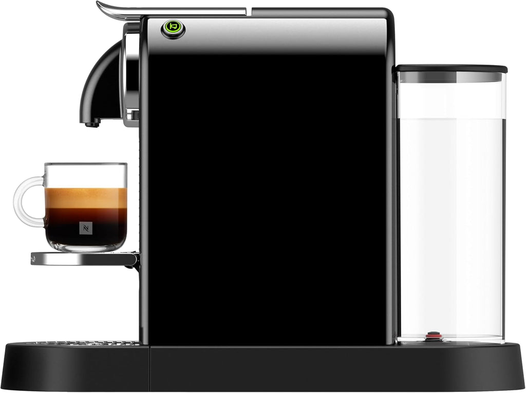 De'Longhi Nespresso CitiZ EN167.B, Machine à Café en Capsules, Machine à Café pour une Tasse, Design Compact, Pression 19 Bar, 2 Tailles de Tasses, Ensemble de Bienvenue Inclus, Noir