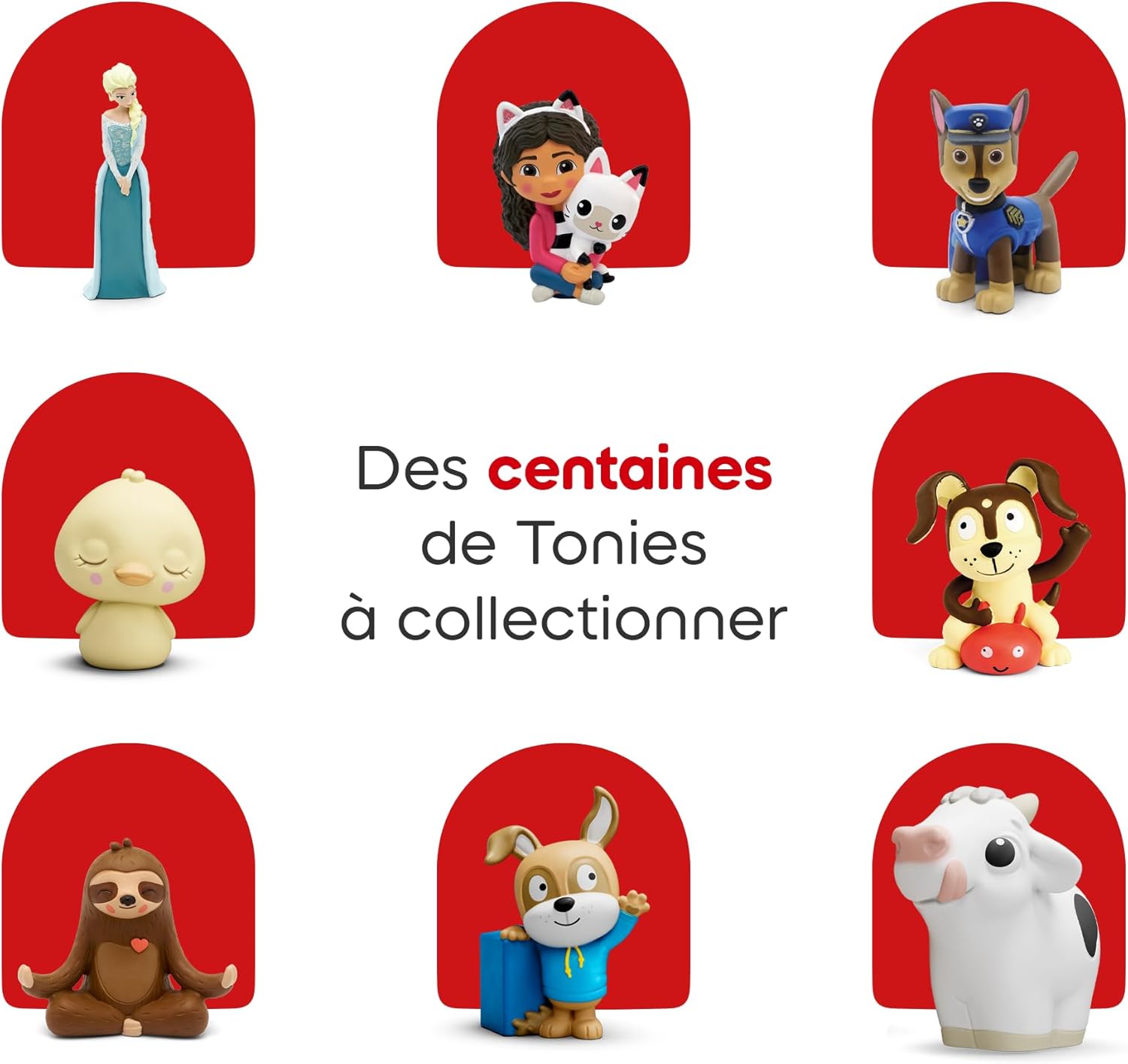 tonies Toniebox 2 Pack Boite à Histoire pour Enfant 1 à 9 Ans, Robuste & Facile à Utiliser, avec Vaiana, Elsa, Rose