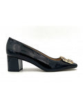Escarpin Stocks Permanents Valda / Vernis Noir