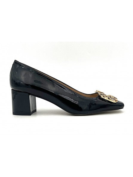 Escarpin Stocks Permanents Valda / Vernis Noir