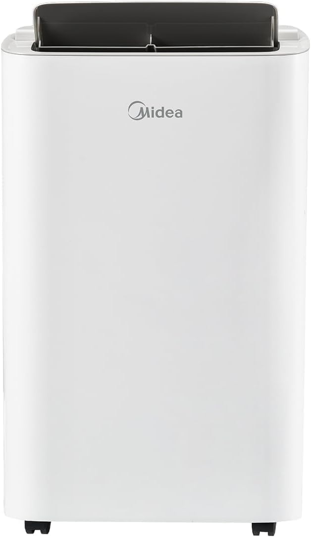 MIDEA Climatiseur Mobile Silencieux 9000 BTU avec Évacuation | 4 en 1: Climatisation, Ventilation, Déshumidification, Sleep | Clim Portable avec Contrôle App & Télécommande | Kit de Fenêtre Inclus