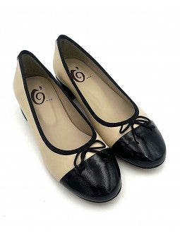 Ballerine Folie's Simone / Beige - Noir
