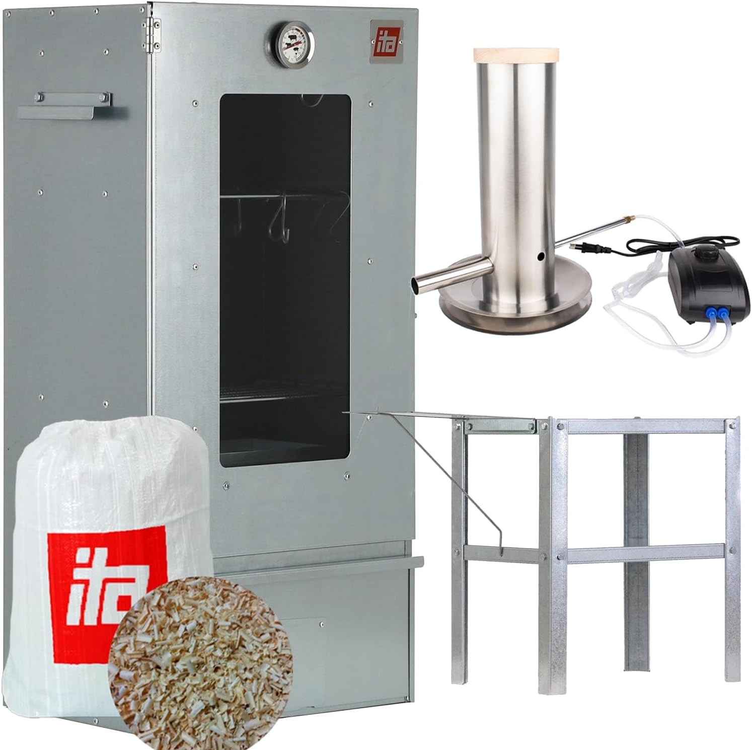 ITA Fumoir armoire 7000 avec générateur de fumée et thermomètre 81 cm