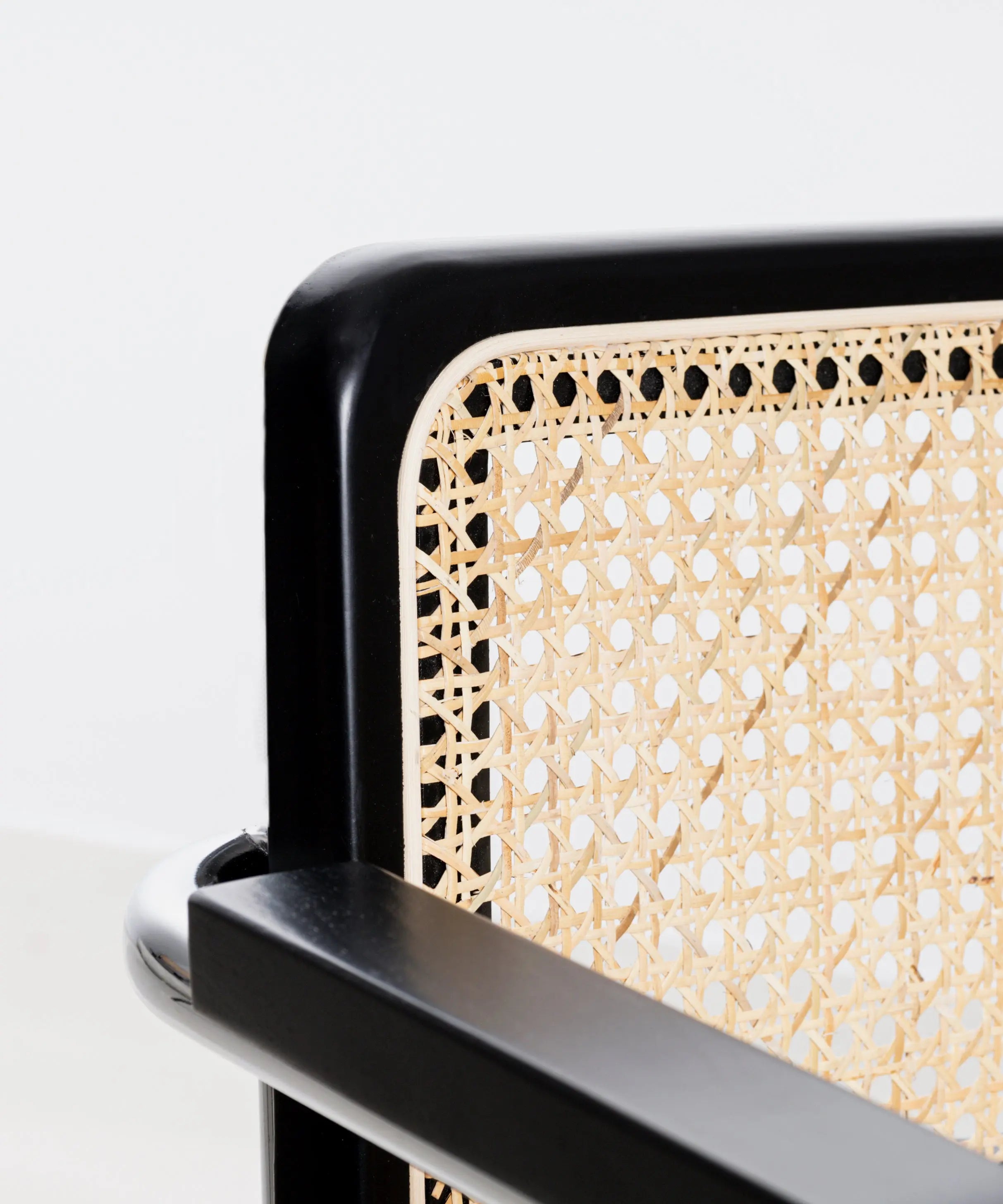 Silla de Comedor de Madera, Ratán y Metal Candy